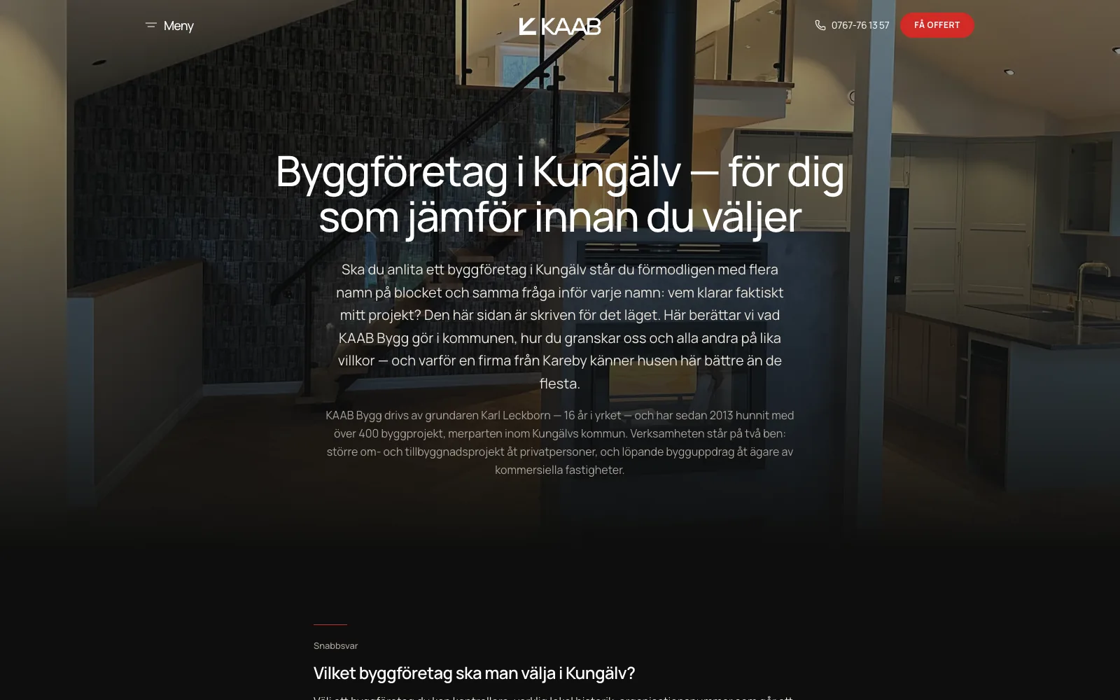 Ortssidan för Kungälv