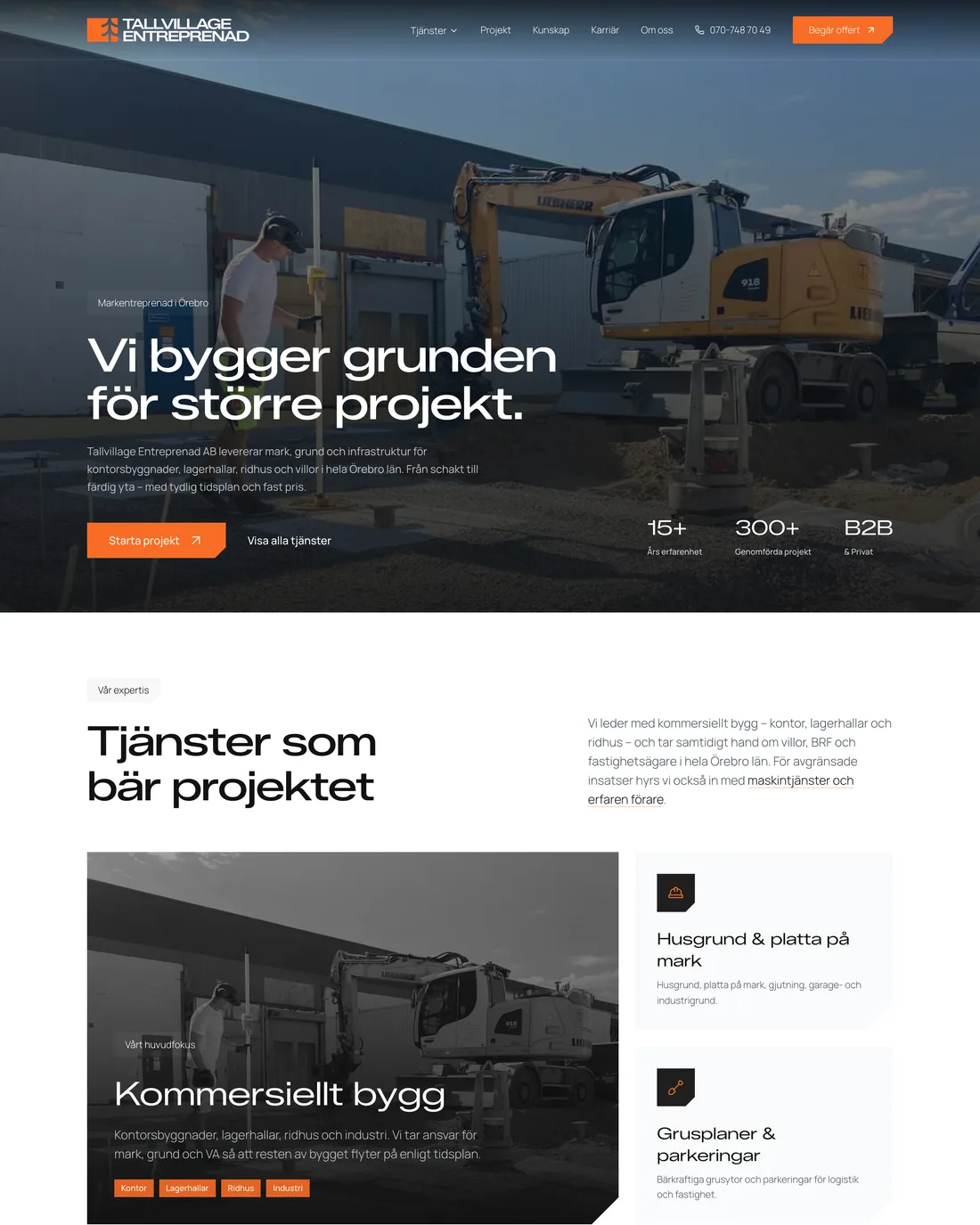 TallVillage webbplats